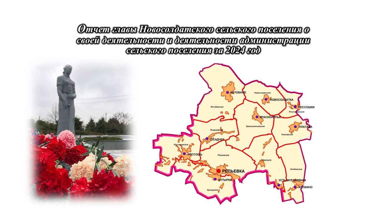 Отчеты глав сельских поселений Репьёвского муниципального района о результатах своей деятельности и деятельности администраций сельских поселений за 2024 год.
